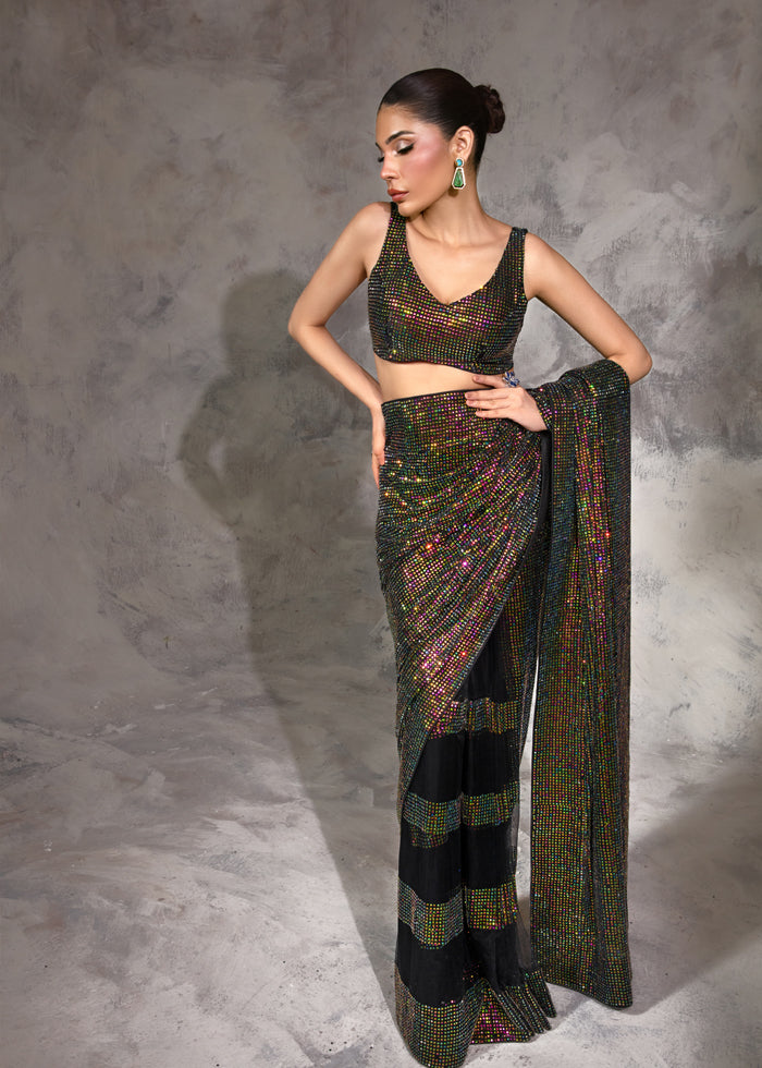 Glam black  Sarree Set - Luxury Couture '24 by Noreen Neelam