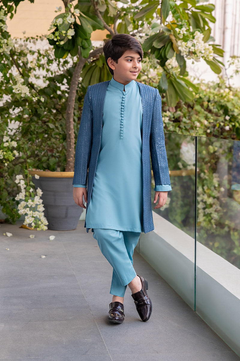 Denim Blue Princecoat kids - Celina by Chic ophicial