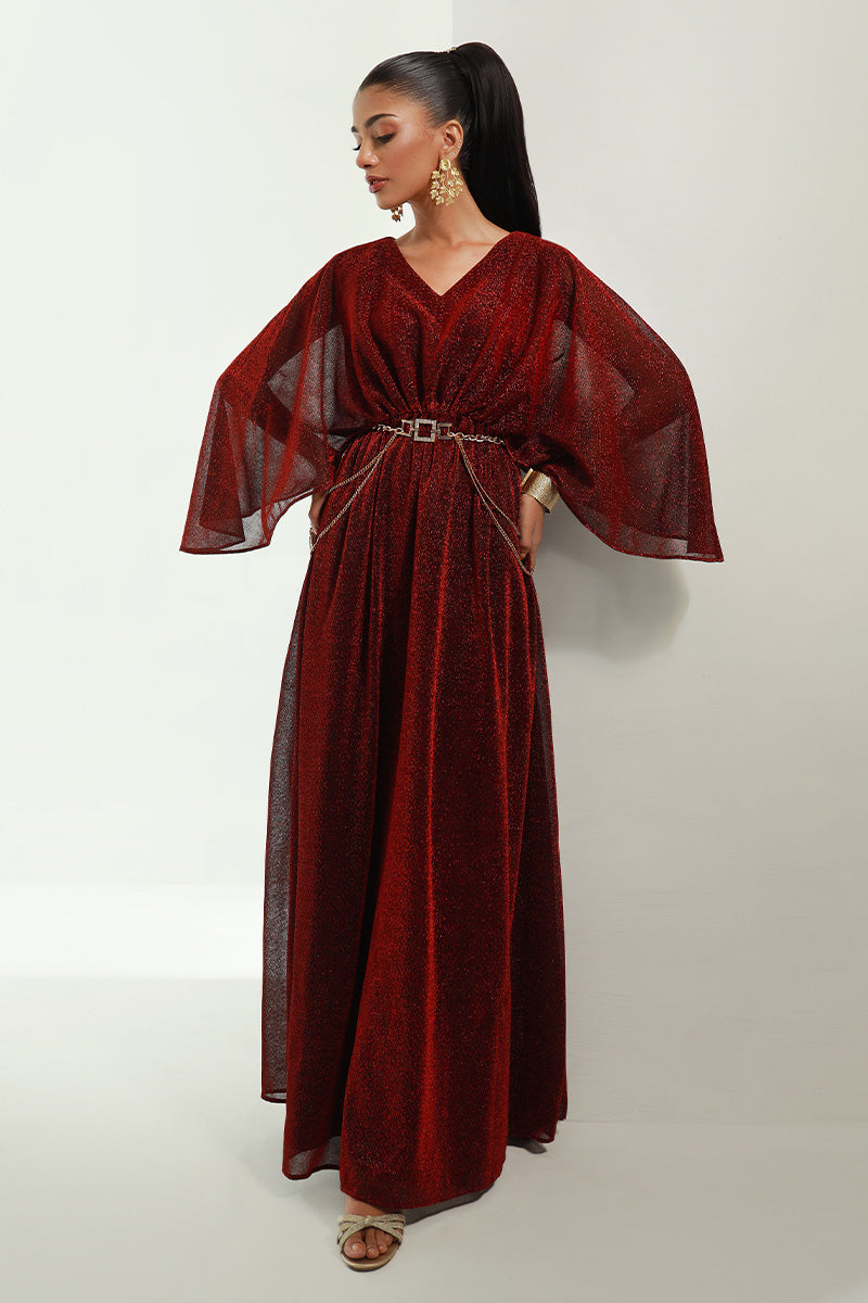 Red Cape Maxi - Chicque by Chic ophicial