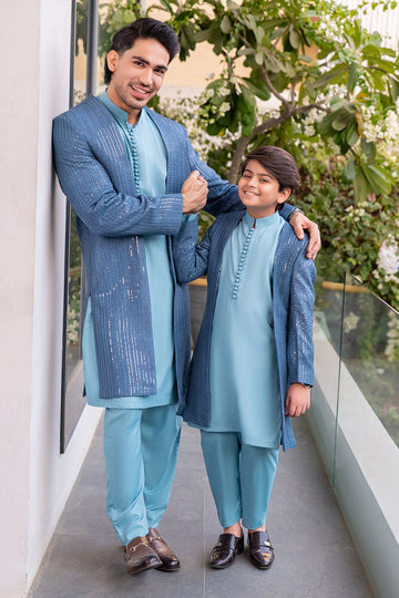 Denim Blue Princecoat Combo - Celina by Chic ophicial