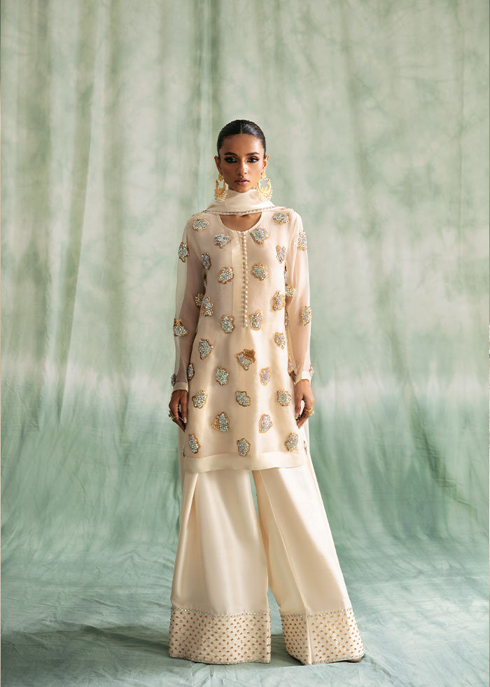 Ivory Elegance Shirt - Noreen Neelam