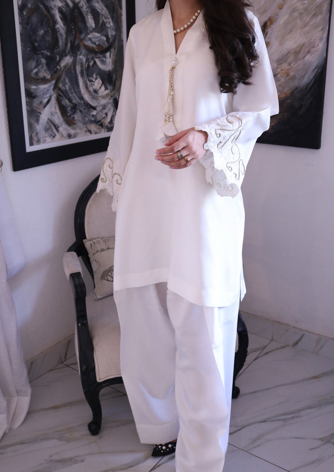 Ivory Silk Set - Studio B by Mehrmah Muhaymin