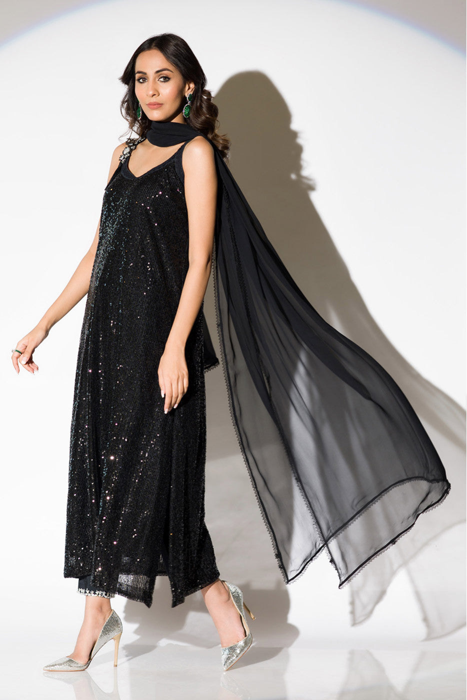 Myza Black - Winter pret collection by Insia Sohail