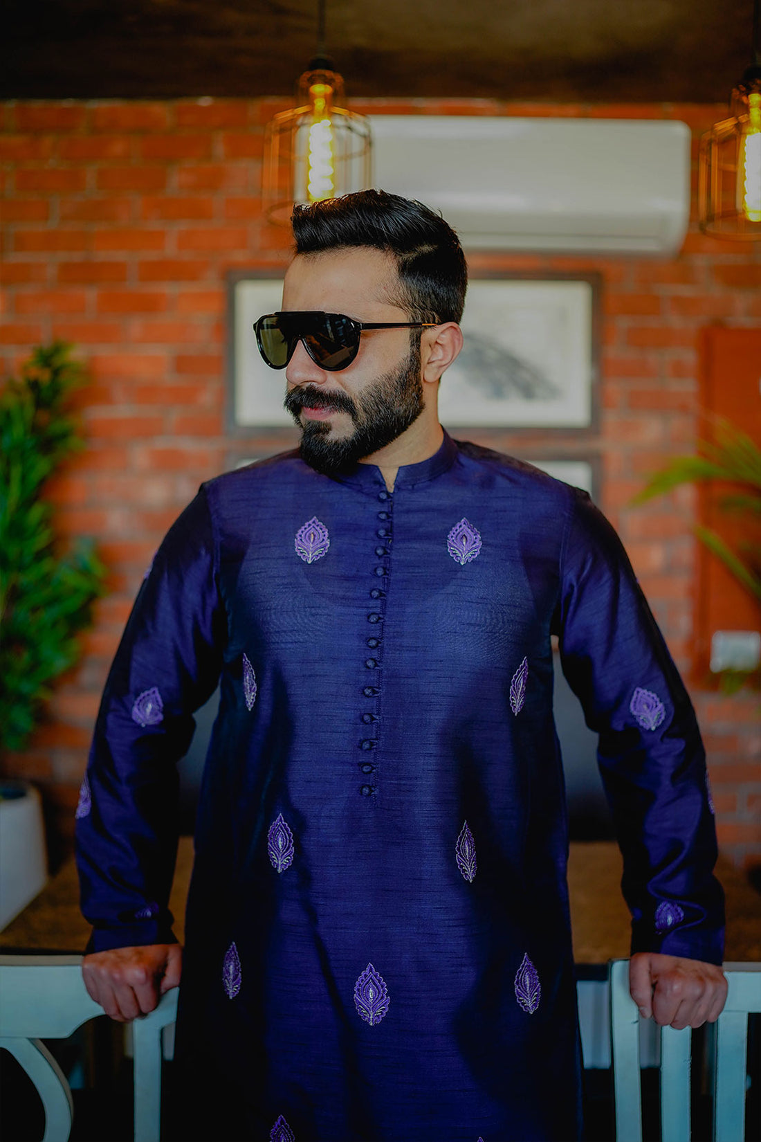 Royal Purple - Man Kurta Trouser by Leon