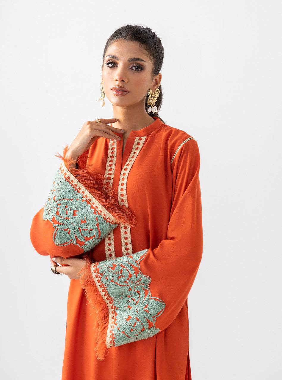 Pumpkin Opal - Aara Basic Pret by Zainab Chottani