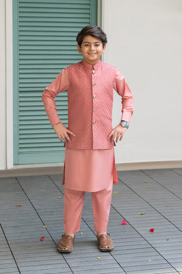 Almond Embroidered Waistcoat kids - Celina by Chic ophicial