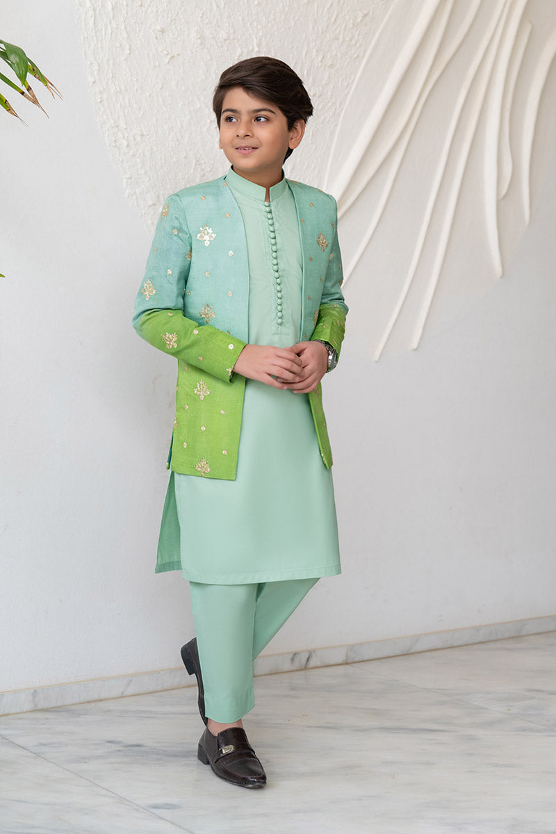 Gradiant Green Princecoat kids - Celina by Chic ophicial