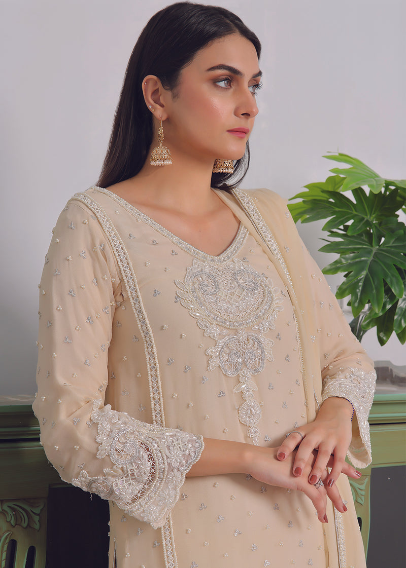 Ruhena Beige - Jashan by Rizwan Beyg