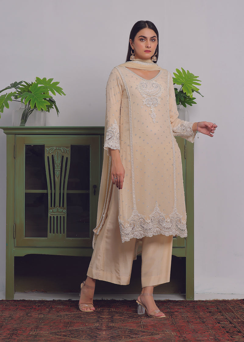 Ruhena Beige - Jashan by Rizwan Beyg