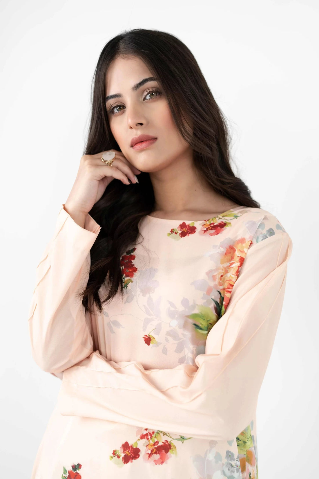 Long Peach Floral - Bohemian Bliss by Mor to go