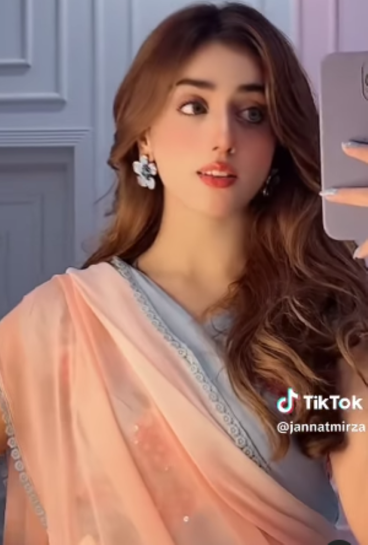 Jannat Mirza saree  - Agha Hassan