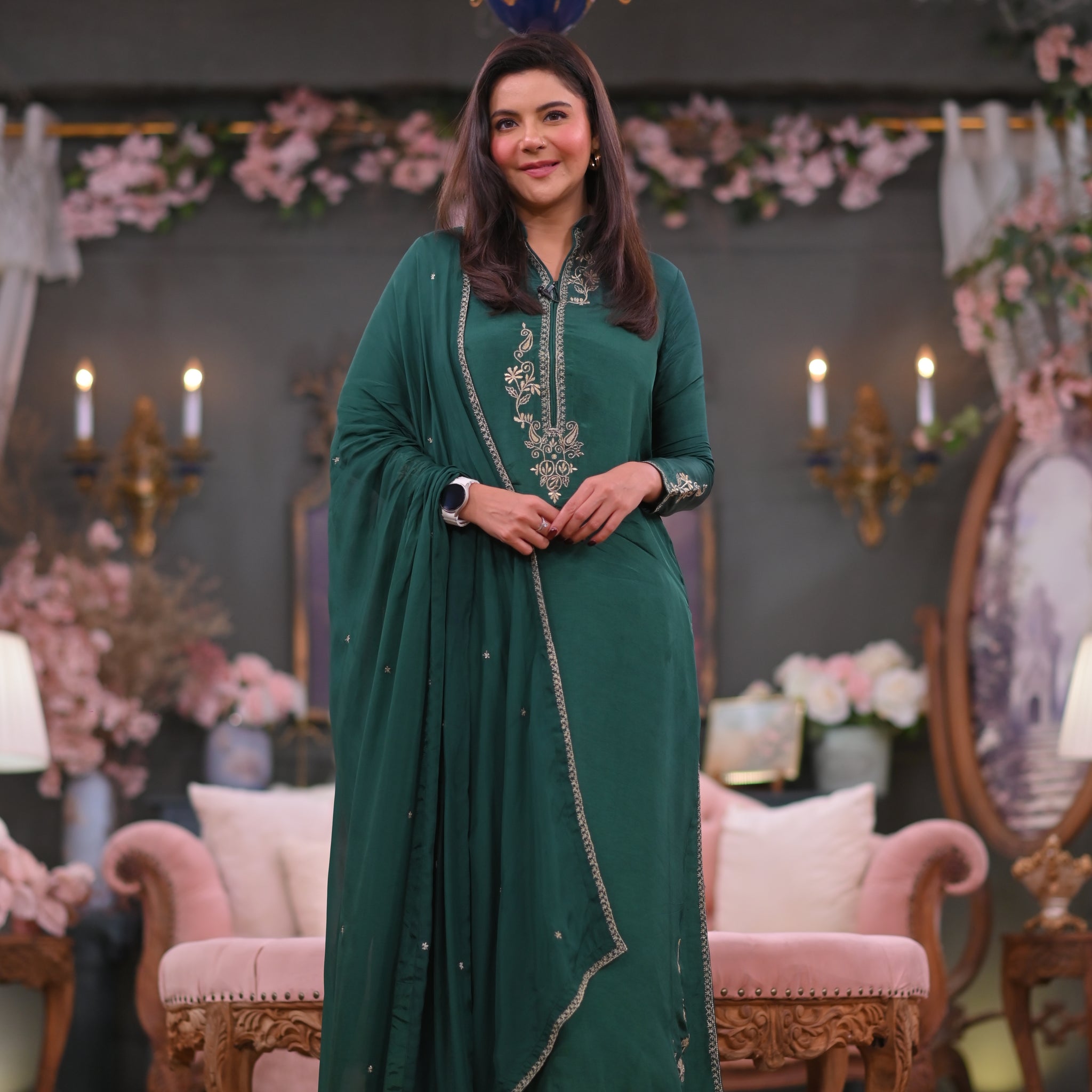 Green Enigma - Silk Edit by Maira Murtaqi