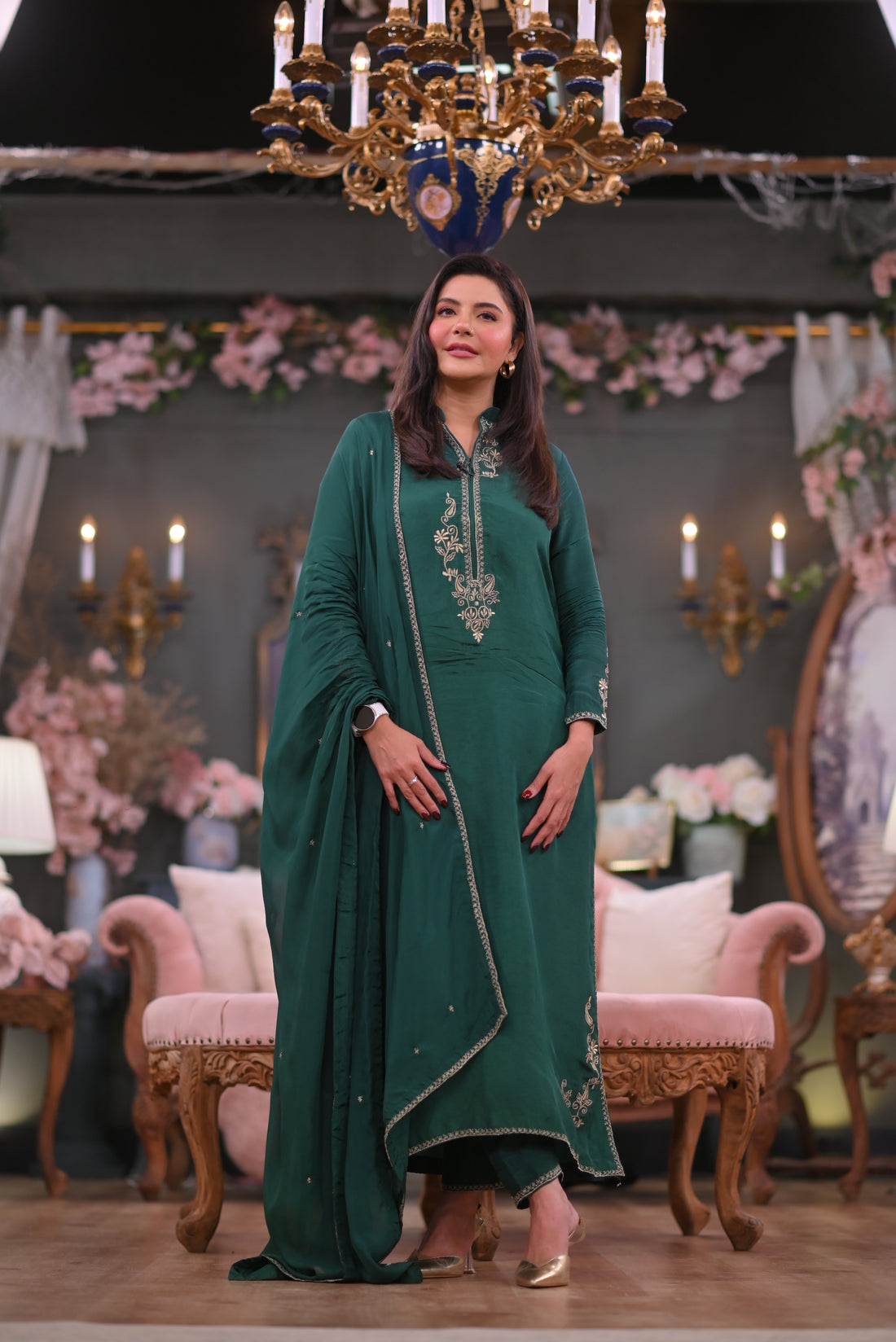 Green Enigma - Silk Edit by Maira Murtaqi