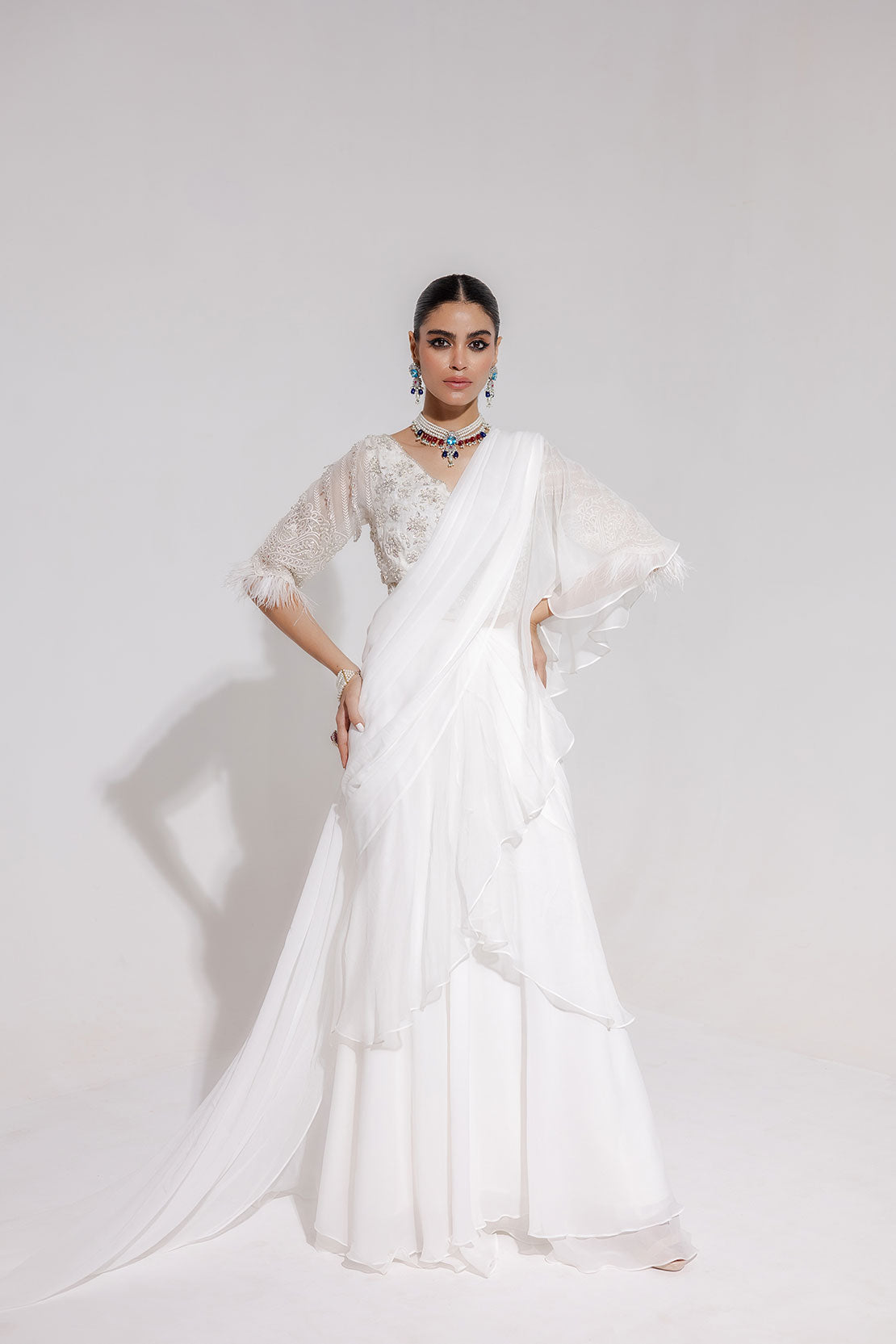 Ivory Elegance - Afsana Luxury Formal by Leon