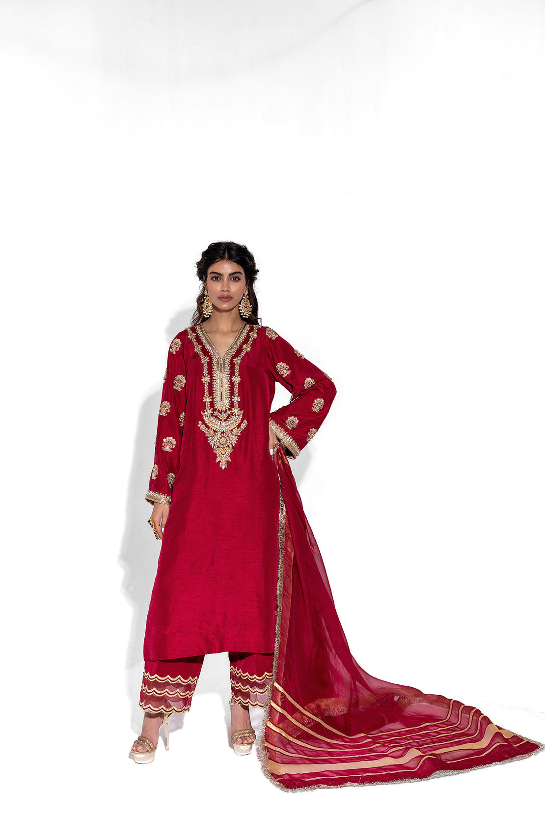 Deep Red - Afsana Luxury Formal by Leon