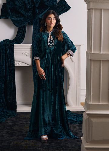 Alita Emerald Kaftan - Velvets the Afterparty 24 by Farah Talib Aziz