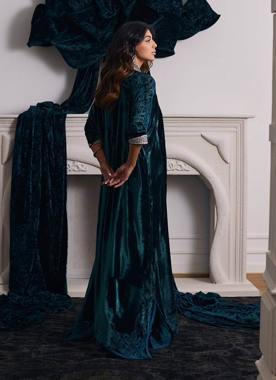 Alita Emerald Kaftan - Velvets the Afterparty 24 by Farah Talib Aziz
