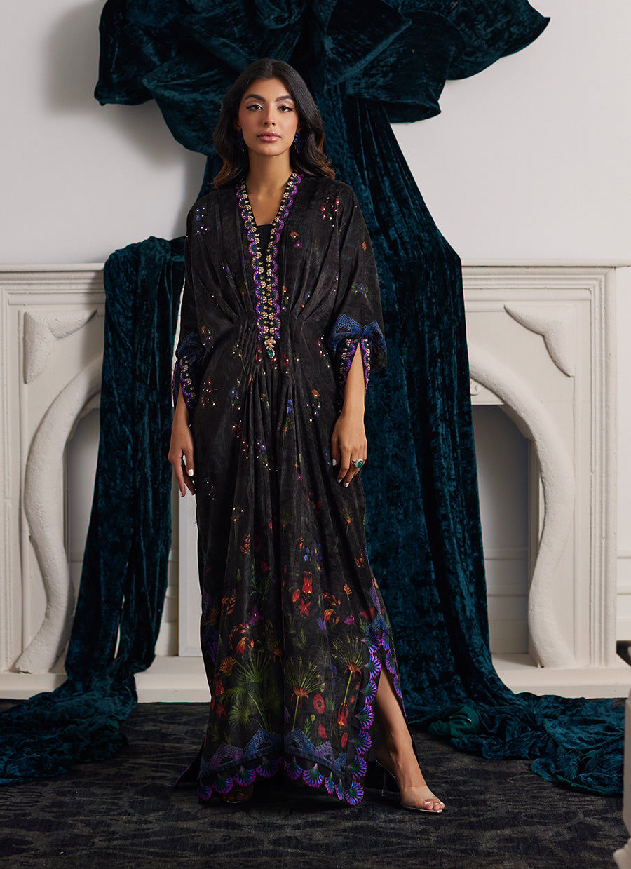 Dima Velvet Kaftan - Velvets the Afterparty 24 by Farah Talib Aziz