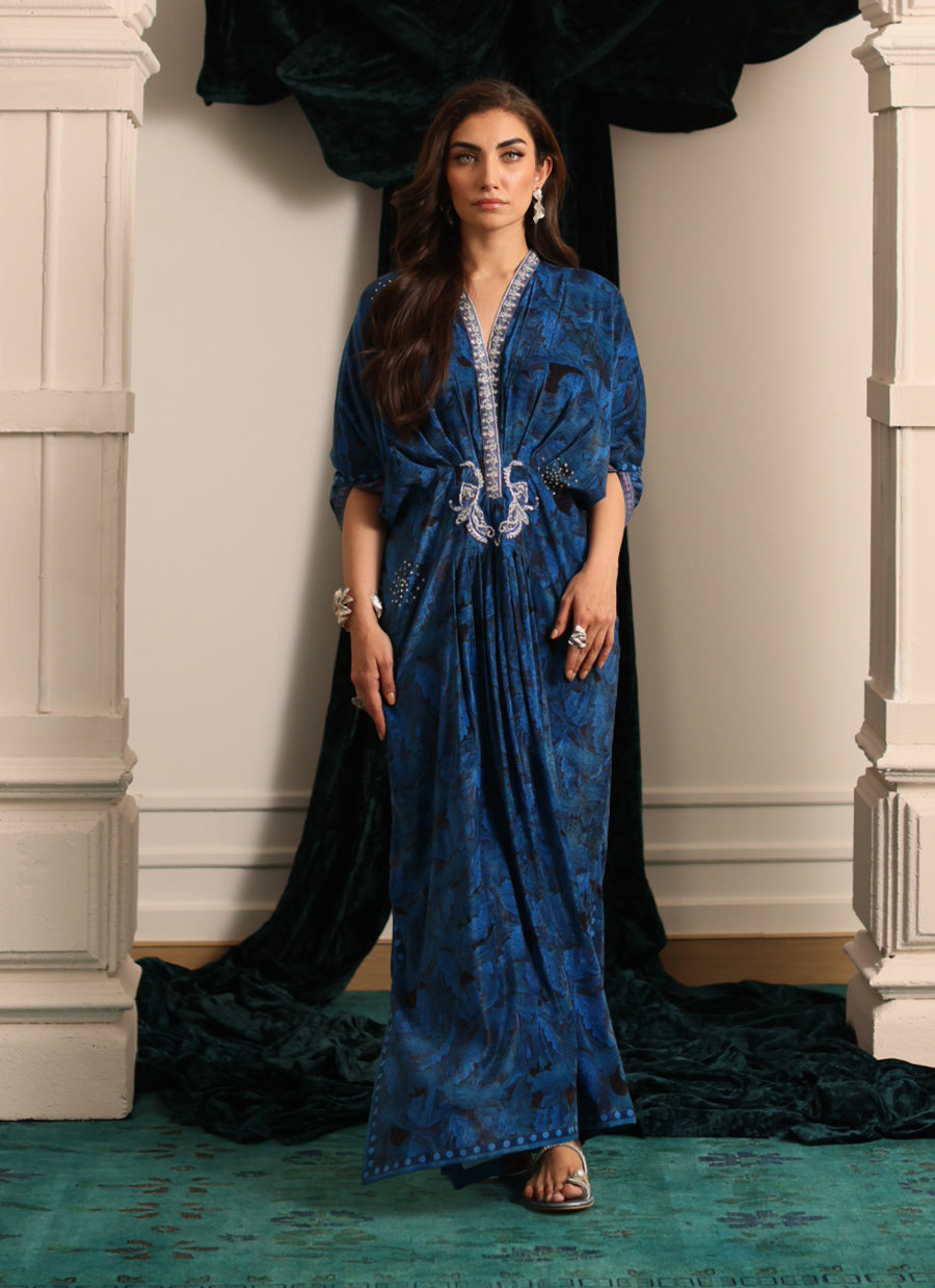 Roz Sapphire Kaftan - Velvets the Afterparty 24 by Farah Talib Aziz