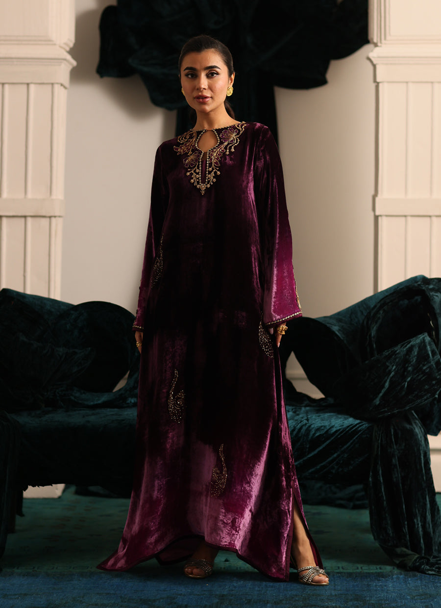 Nia Ombre Velvet Kaftan - Velvets the Afterparty 24 by Farah Talib Aziz