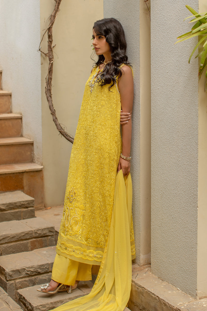 Golden Yellow - Vintage Garden by Insia Sohail