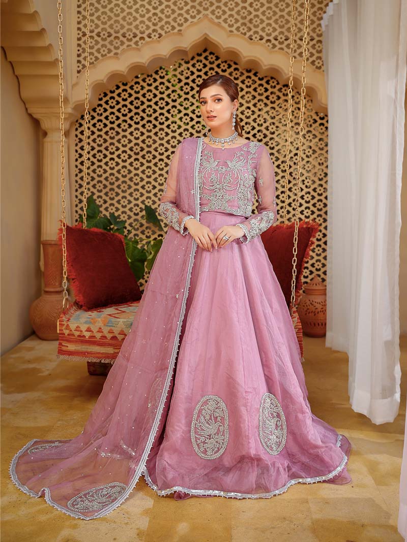 Lavender Lehnga - Agha Hassan