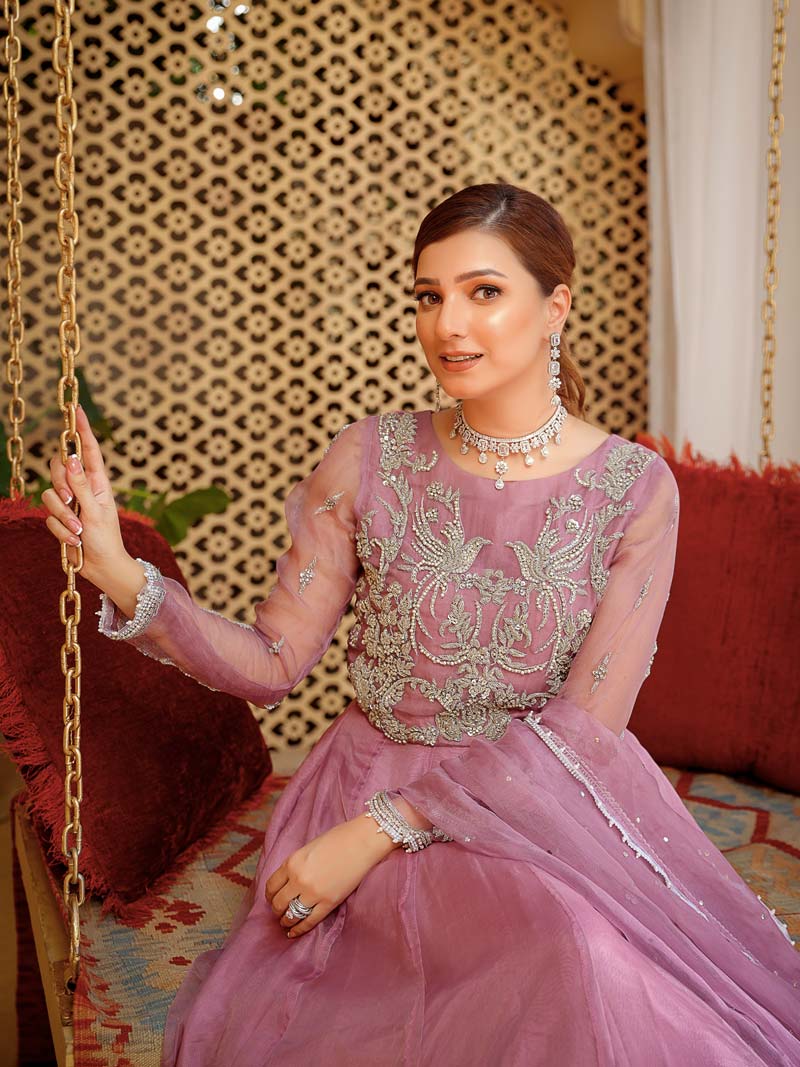 Lavender Lehnga - Agha Hassan