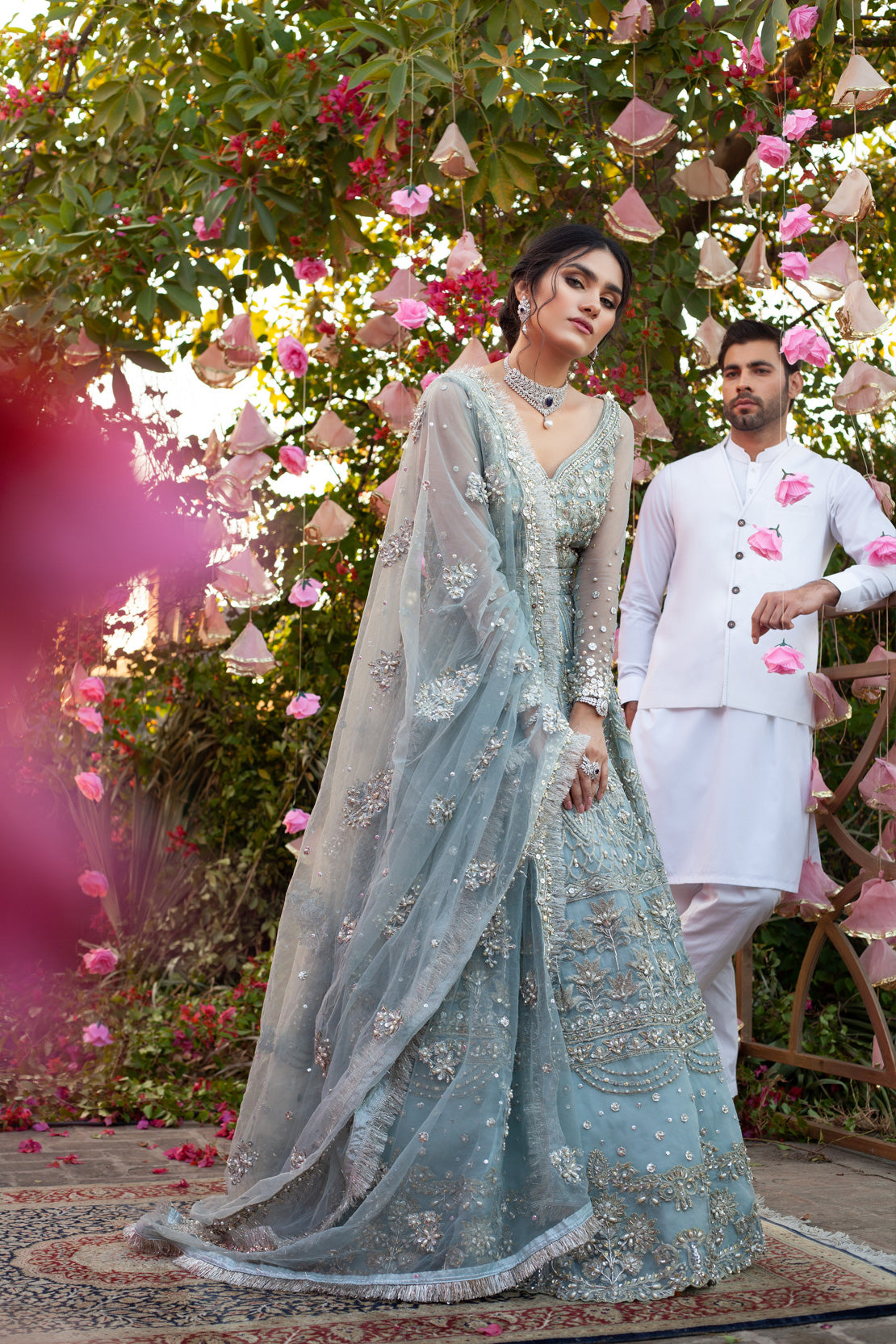 Carolina Blue- Bridal Couture'23 by Saira Rizwan