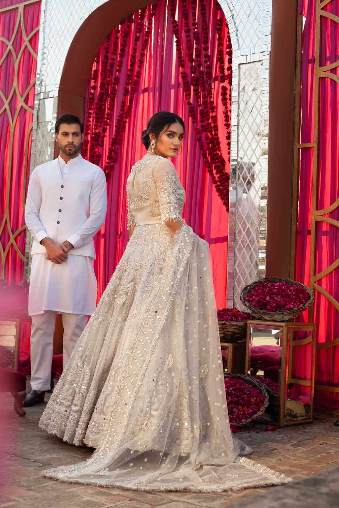 Crystal White - Bridal Couture'23 by Saira Rizwan