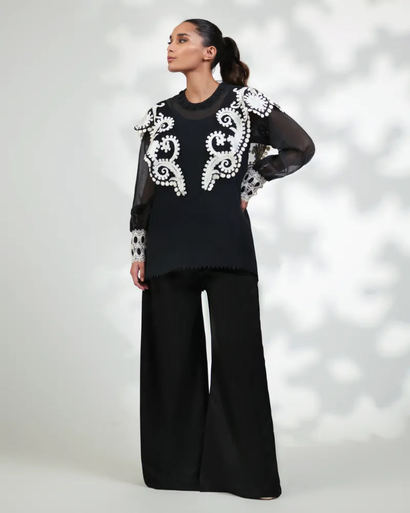 (FF-13) Zimel Top - Festive Formals '24 by Aleena Fareena