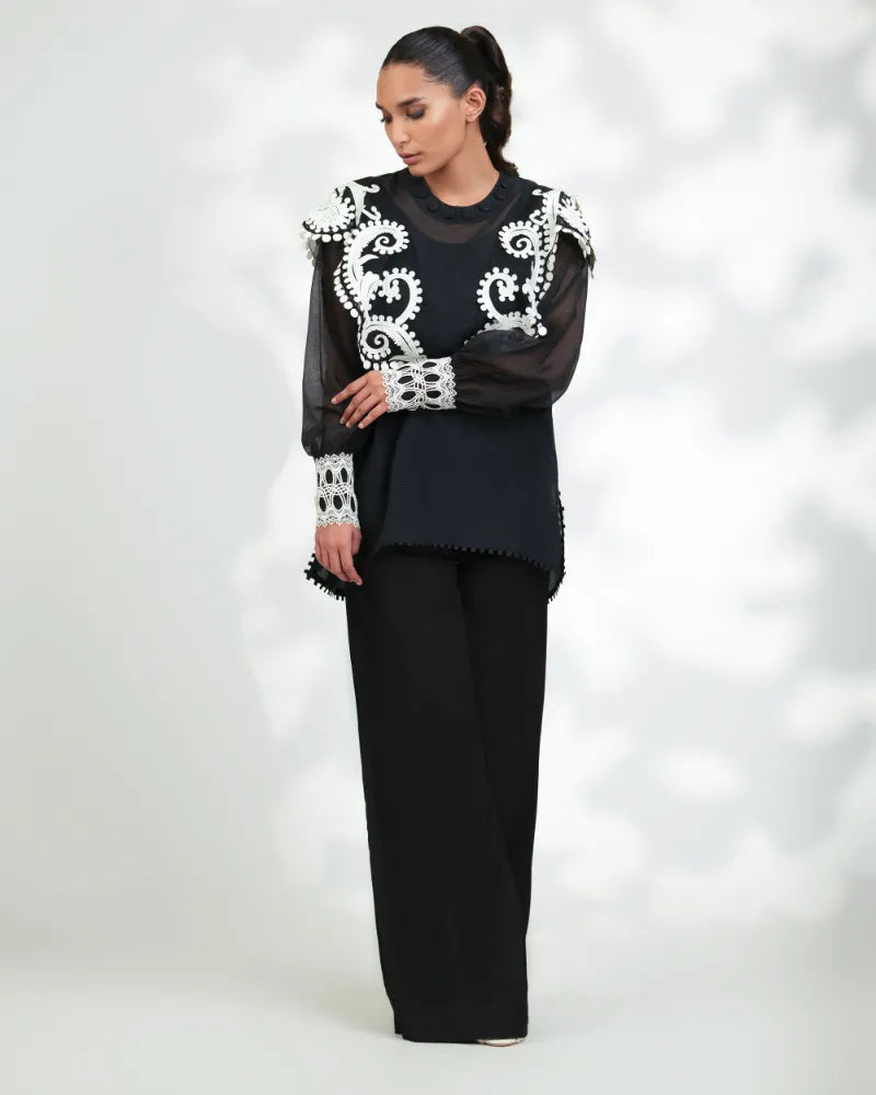 (FF-13) Zimel Top - Festive Formals '24 by Aleena Fareena