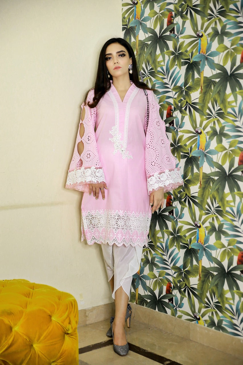 Rose Pink Kurta - Leon Pret by Leon