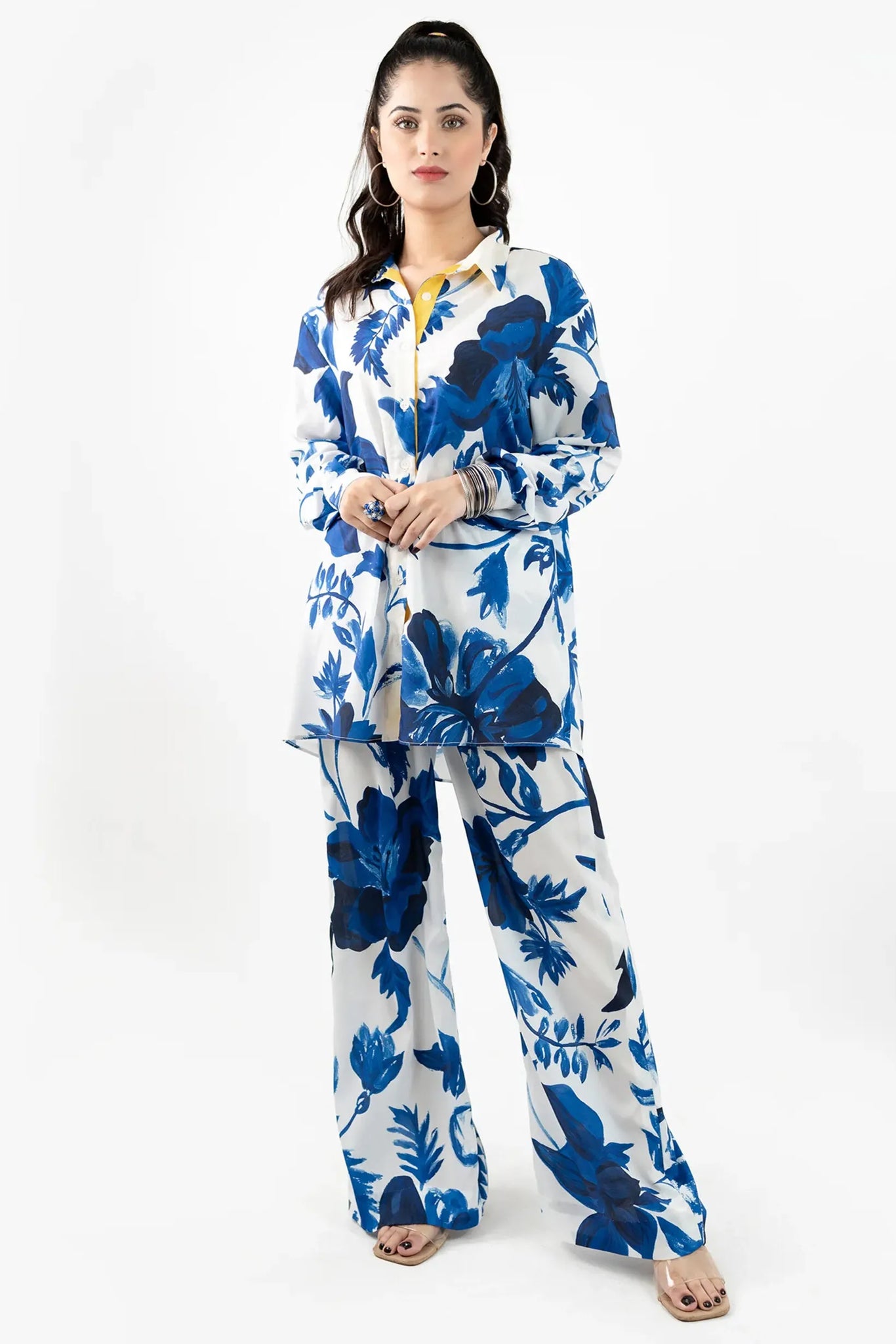 Blue Floral Co-ord Set - Bohemian Bliss by Mor to go