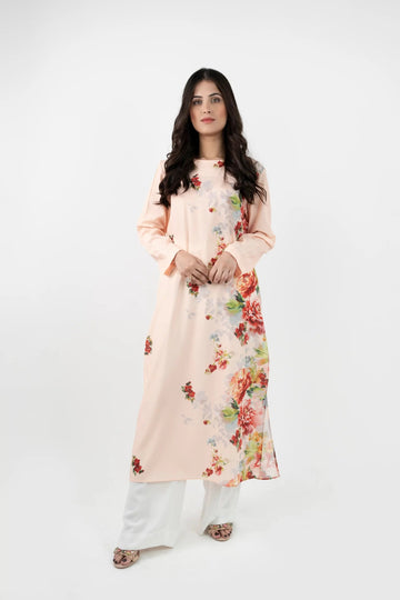 Long Peach Floral - Bohemian Bliss by Mor to go