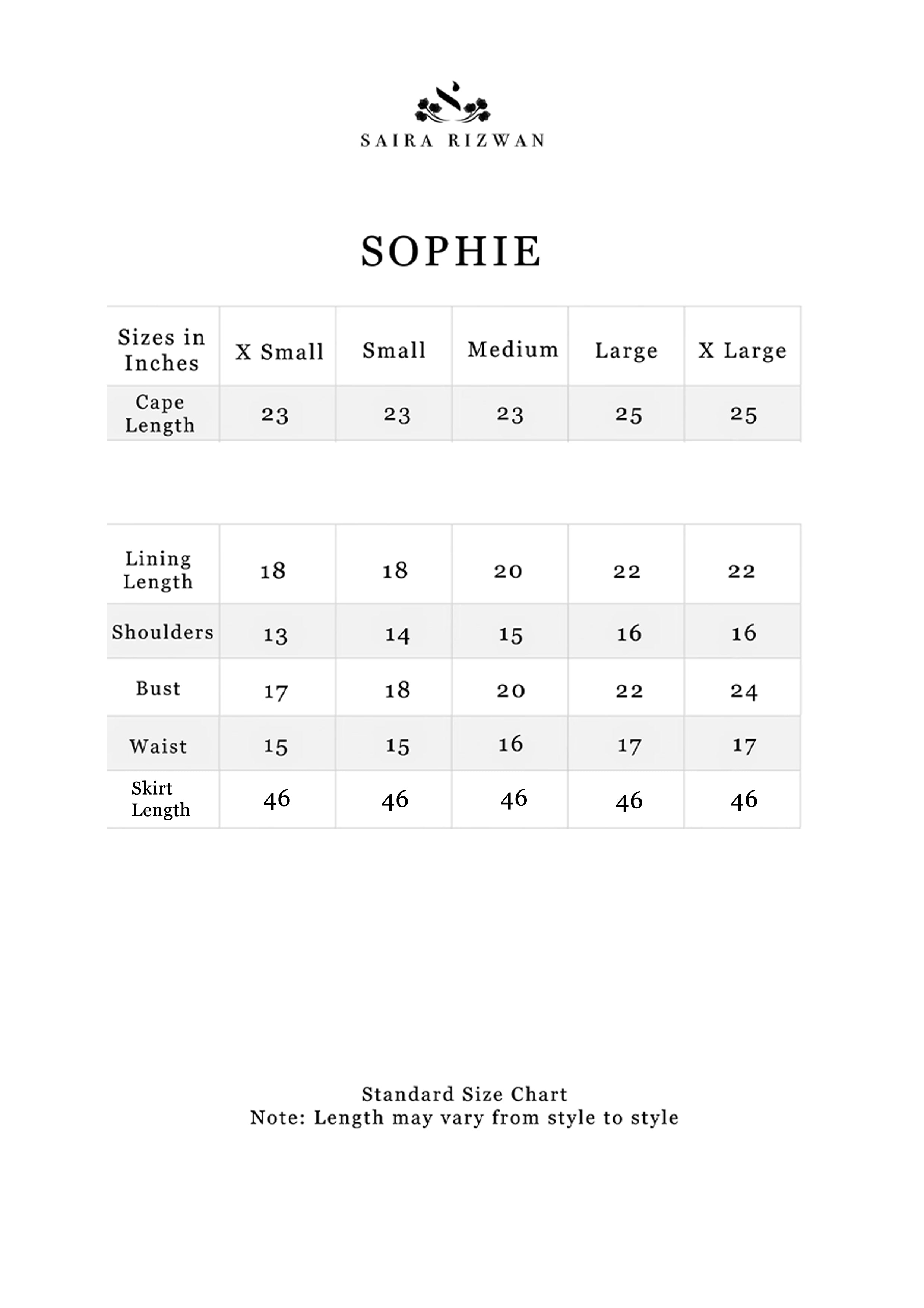 Sophie - Chantilly by Saira Rizwan