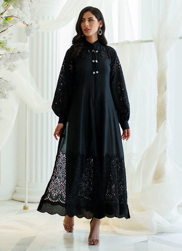 NOIR CUTWORK SHIRT - Farah Talib Aziz