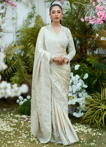 SERAPHINE IVORY SAREE - Farah Talib Aziz