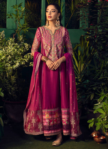 MARJAAN PURPLE KALIDAAR WITH SLITS - Farah Talib Aziz