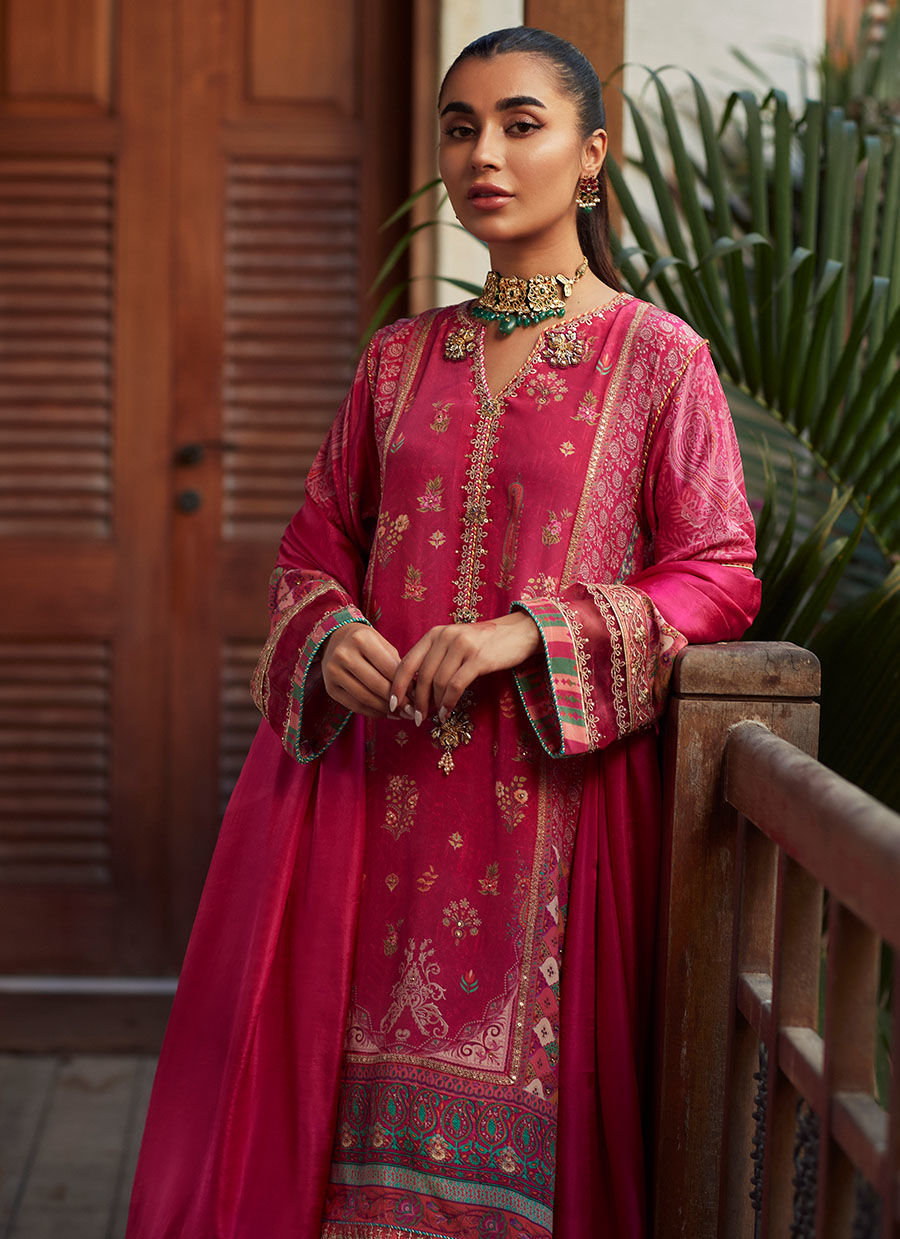 DINAAL MAGENTA SHIRT AND DUPATTA - Tim Tim by FTA