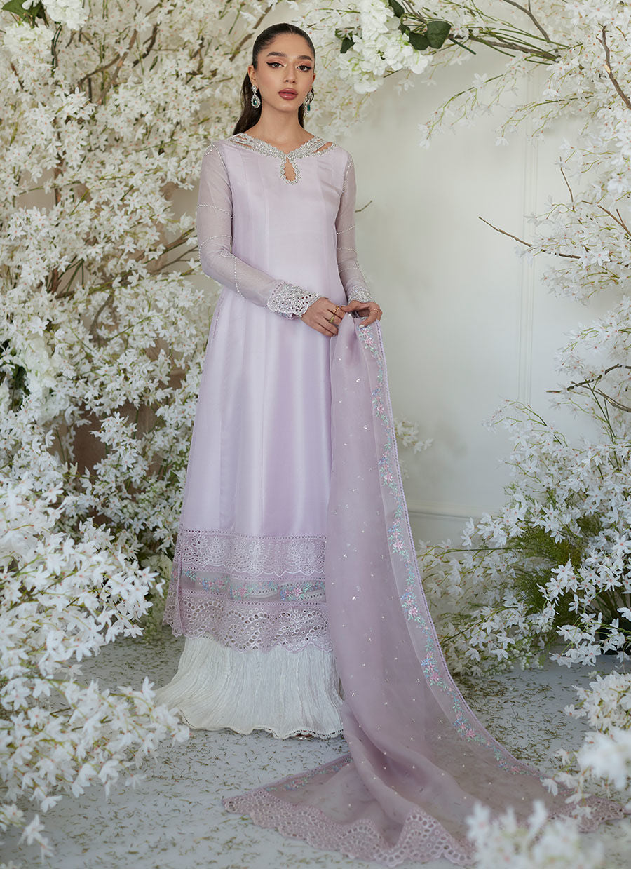 PEONY LILAC KALIDAAR AND DUPATTA - Zaza by Farah Talib Aziz