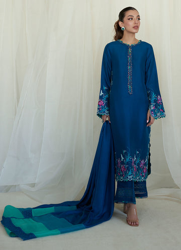 LUMIRA TEAL SHIRT AND DUPATTA - Zaza by Farah Talib Aziz