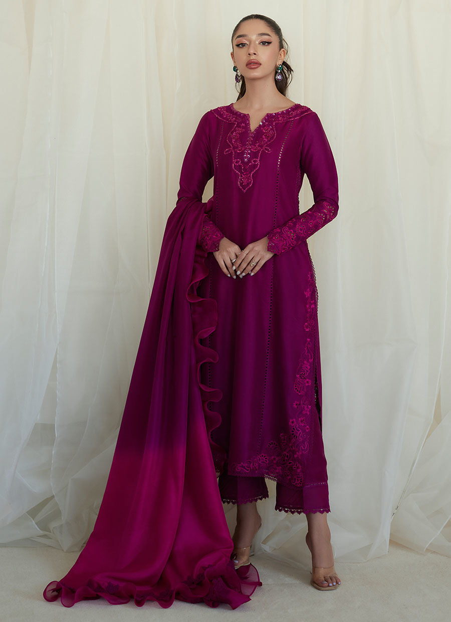 ROSETTA RUBY KALIDAAR AND DUPATTA - Zaza by Farah Talib Aziz