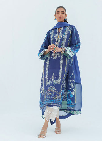 SIMI LAPIS SHIRT AND DUPATTA - Lea Spring by Farah Talib Aziz