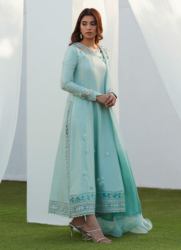 ANABELLA AQUA KALIDAAR AND DRAPED DUPATTA  - Farah Talib Aziz