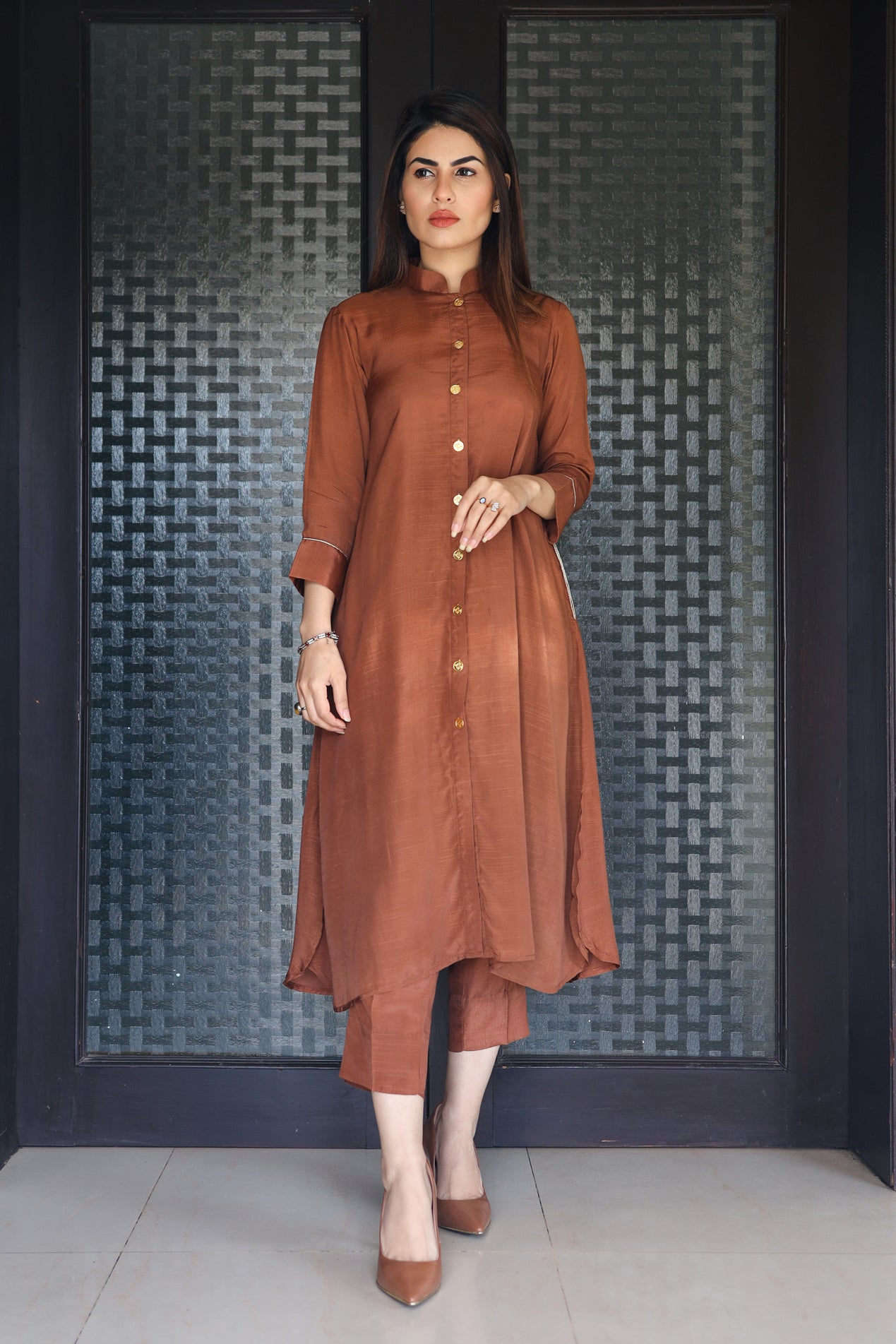 Rust Brown (2Pc) - Basics by Hina Hassan