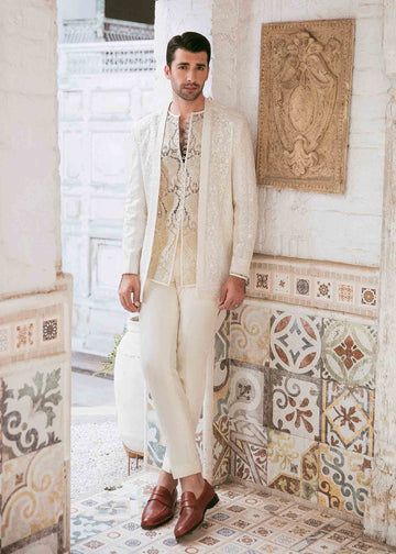 Royal Beige jacket - Zain Hashmi