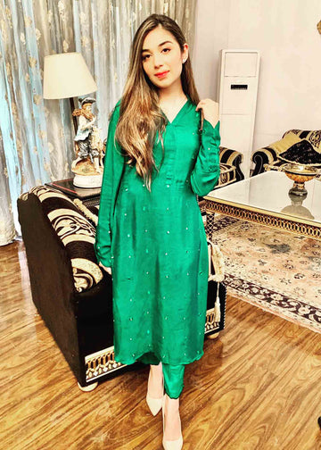 AF 335 Green Mirror Monotone - Ainee Faisal