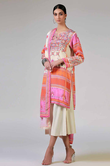 BALUCHI PRINT OFF WHITE - Rizwan Beyg