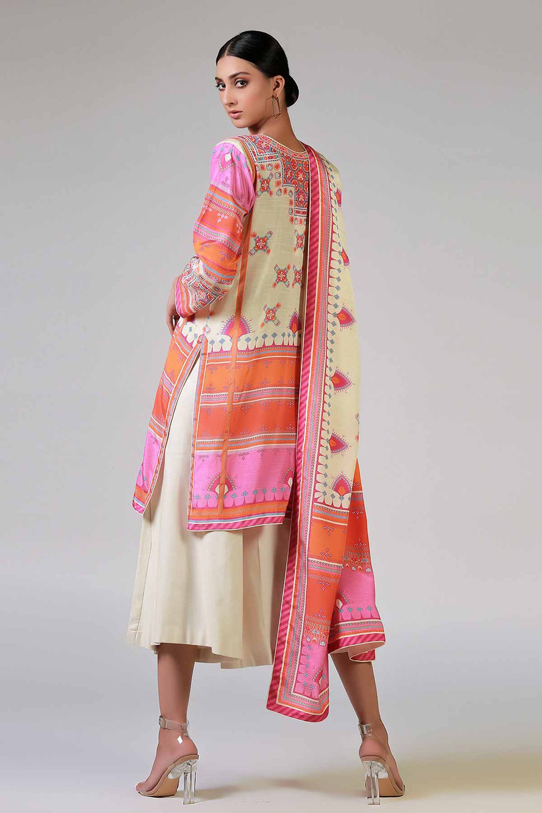 BALUCHI PRINT OFF WHITE - Rizwan Beyg