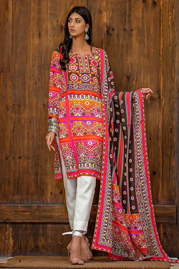 BALUCHI SHEESHA BLACK KURTA - Rizwan Beyg